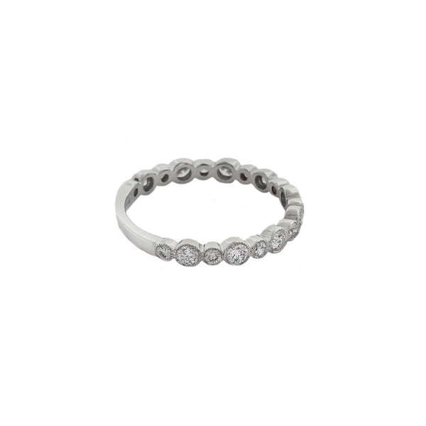 Diamond Three Quarter Eternity Ring in 18ct White Gold