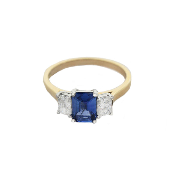 Sapphire & Diamond Ring in 18ct Gold