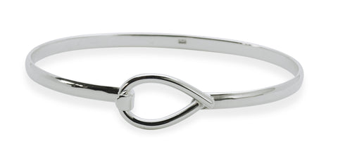 Silver Hook Bangle