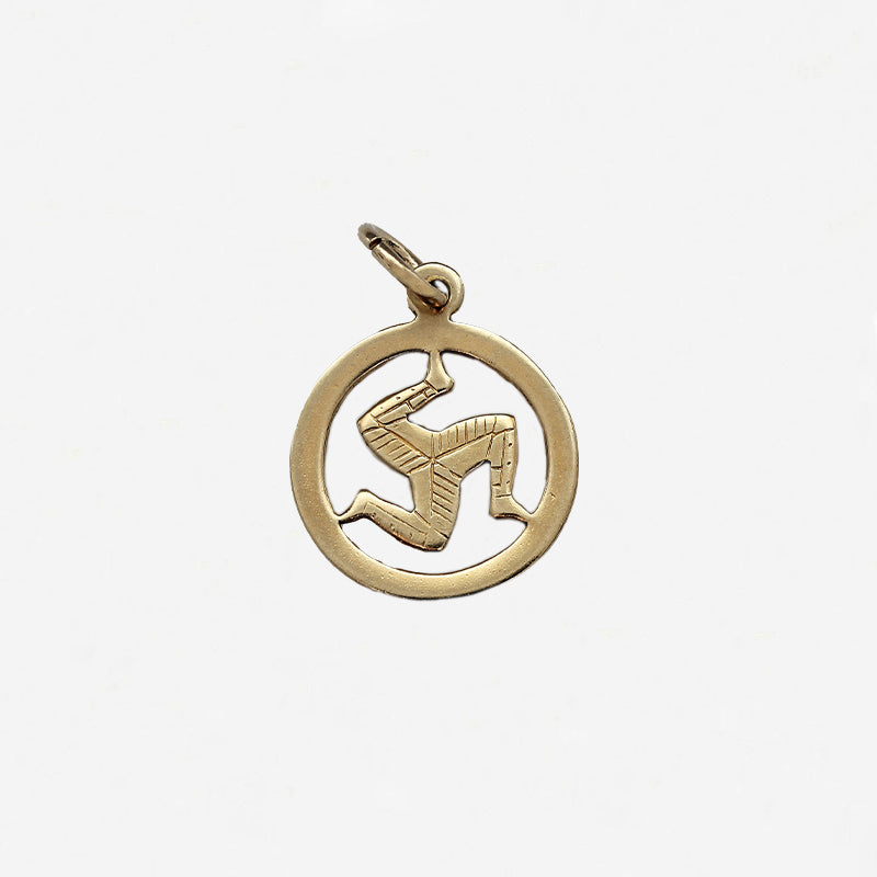 9ct Gold Isle Of Man Charm - Secondhand