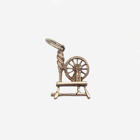 9ct Gold Spinning Wheel Charm - Secondhand