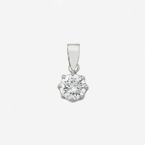 Diamond (0.90ct) Pendant in 18ct White Gold - Secondhand