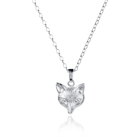 Silver Fox Pendant & Chain by Christin Ranger