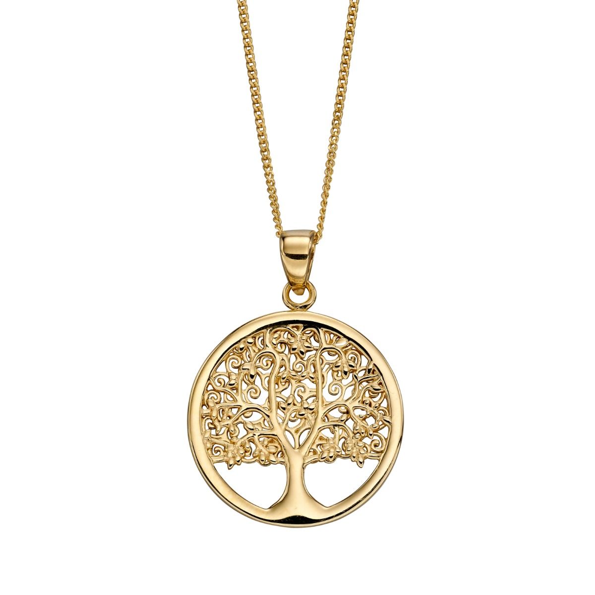 9ct Yellow Gold Tree Of Life Pendant