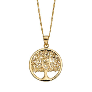 9ct Yellow Gold Tree Of Life Pendant