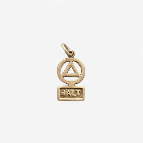 9ct Gold Halt Charm - Secondhand