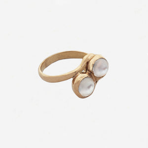 Moonstone Cross-over Antique Ring - Secondhand