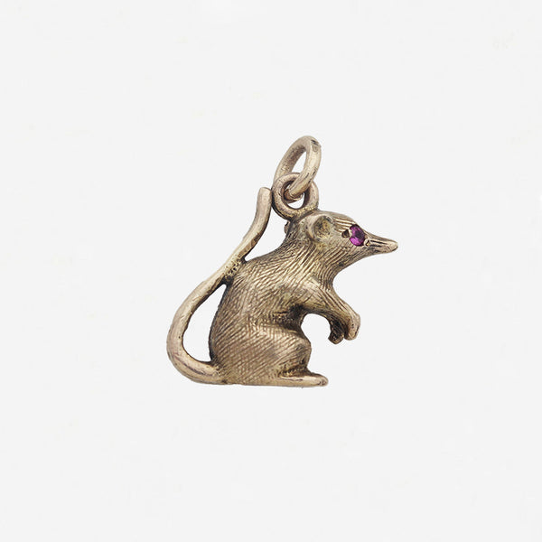 9ct Gold Mouse Charm - Secondhand