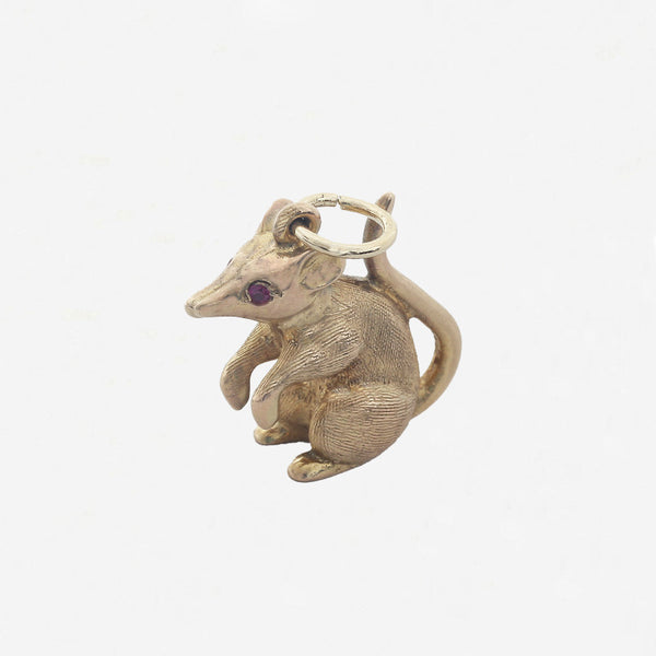 9ct Gold Mouse Charm - Secondhand