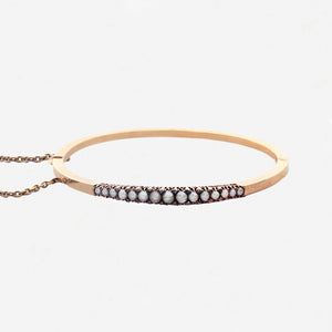 Pearl and Diamond Antique Bangle - Secondhand