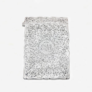 Silver Victorian Card Case - Secondhand