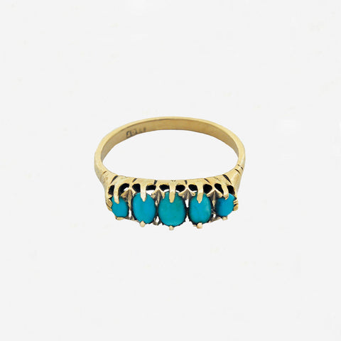 Turquoise Ring in 18ct Gold - Secondhand