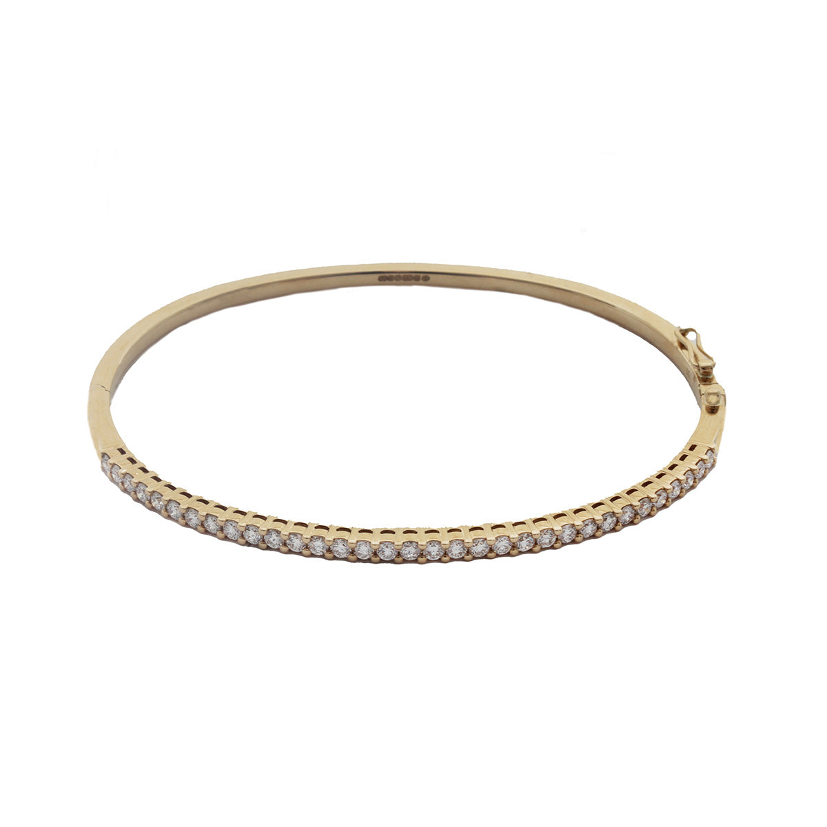 Diamond Bangle in 18ct Yellow Gold