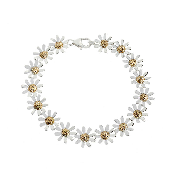 Silver Daisy Chain Bracelet