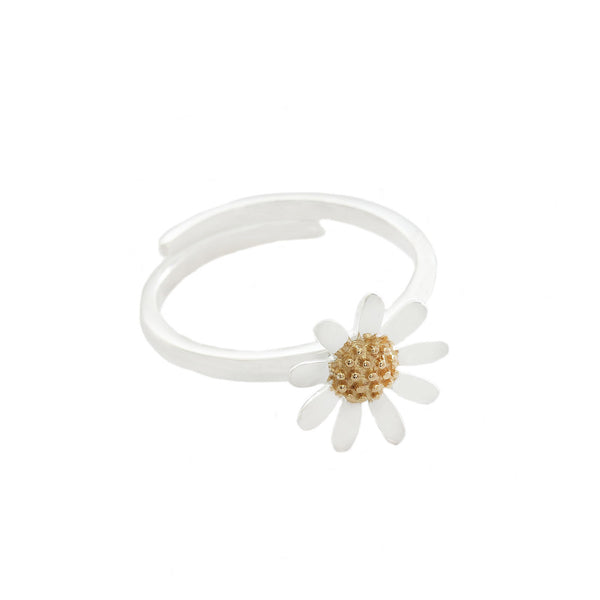 Silver Daisy 12mm Ring