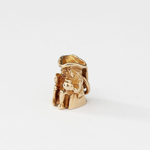 small toby jug charm in 9ct yellow gold 