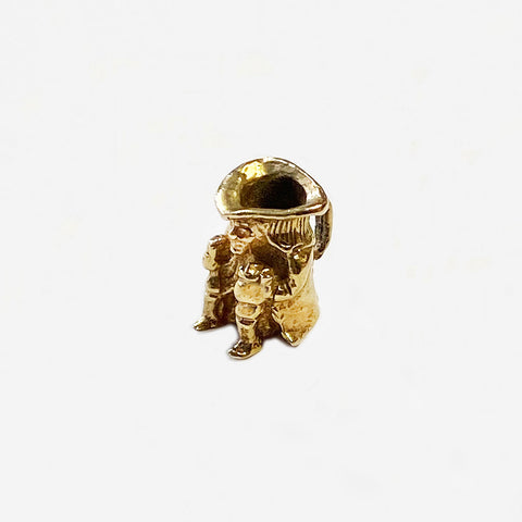 9ct Gold Small Fine Detailed Toby Jug Charm - Secondhand