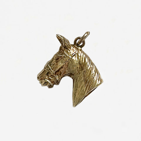 9ct Gold Horses Head Charm - Secondhand