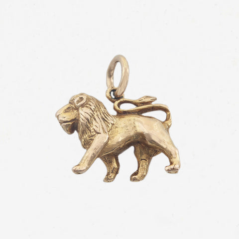 9ct Gold Walking Lion Charm - Secondhand