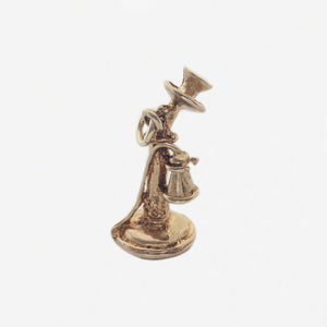 9ct Gold Old Telephone Charm - Secondhand