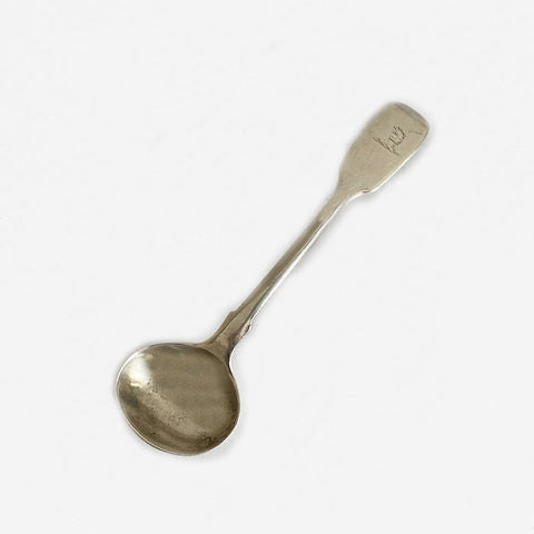 a william fourth silver salt spoon dated london 1832