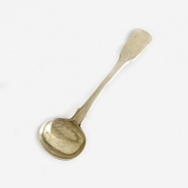 a silver vintage victorian salt spoon dated 1839