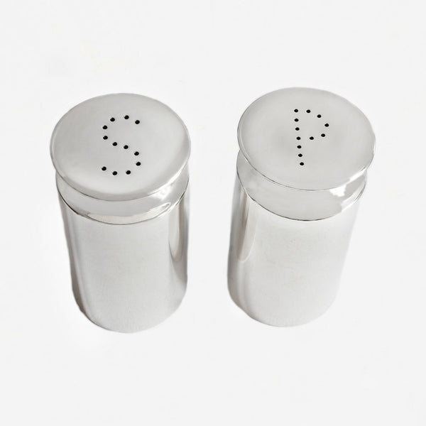 salt and pepper pots by Simon beer dated London 1998