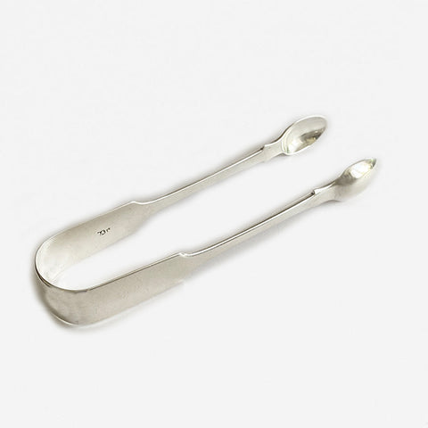 Silver Pair of Late Victorian Sugar Tongs, London 1848 - Secondhand