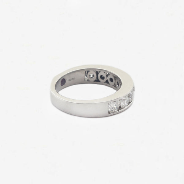 Diamond Half Eternity Ring in Platinum - Secondhand