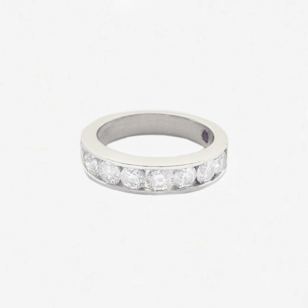 Diamond Half Eternity Ring in Platinum - Secondhand