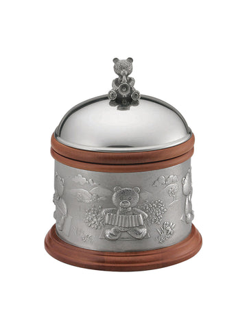 a pewter teddy bears picnic music box by royal selangor