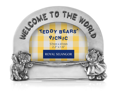 Pewter Teddie Bears Picnic 30th Anniversary Photo Frame by Royal Selangor